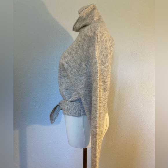 Wilfred Lorin Mock Neck Sweater with Tie Size Small - Picture 2 of 12